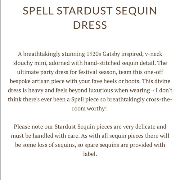 Spell & Gypsy stardust sequin dress htf rare - Picture 7 of 8